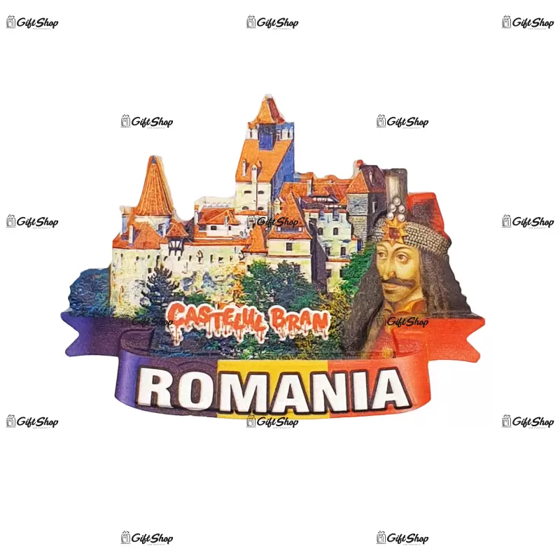 Castelul bran, romania, magnet suvenir din rasina